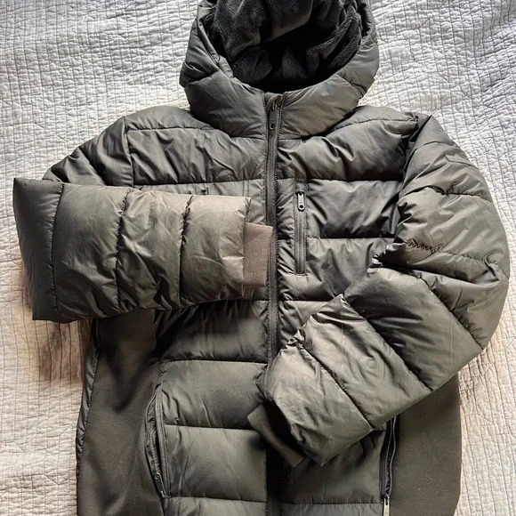 Abercrombie Big Kid black thick Puffer Coat 15/16